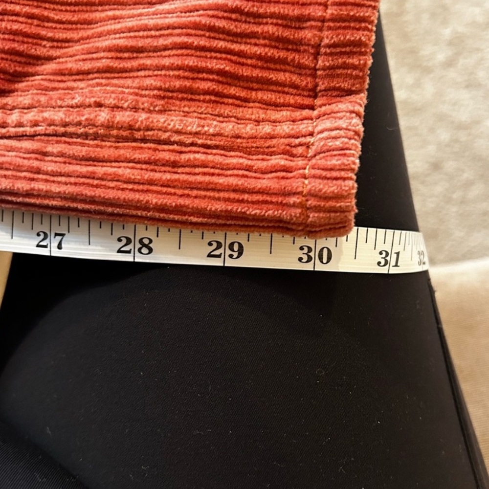 Weekday Ace Coral Corduroy Wide Leg Trouser Pants - Picture 2 of 9